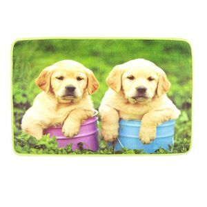 Buckets of Puppies Animal Themed Comfort Foam Decorative Floor Mat, 18 x 28 in